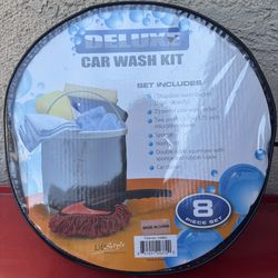 Deluxe Car Wash Kit – 8 Piece Set w/ Carry Case 