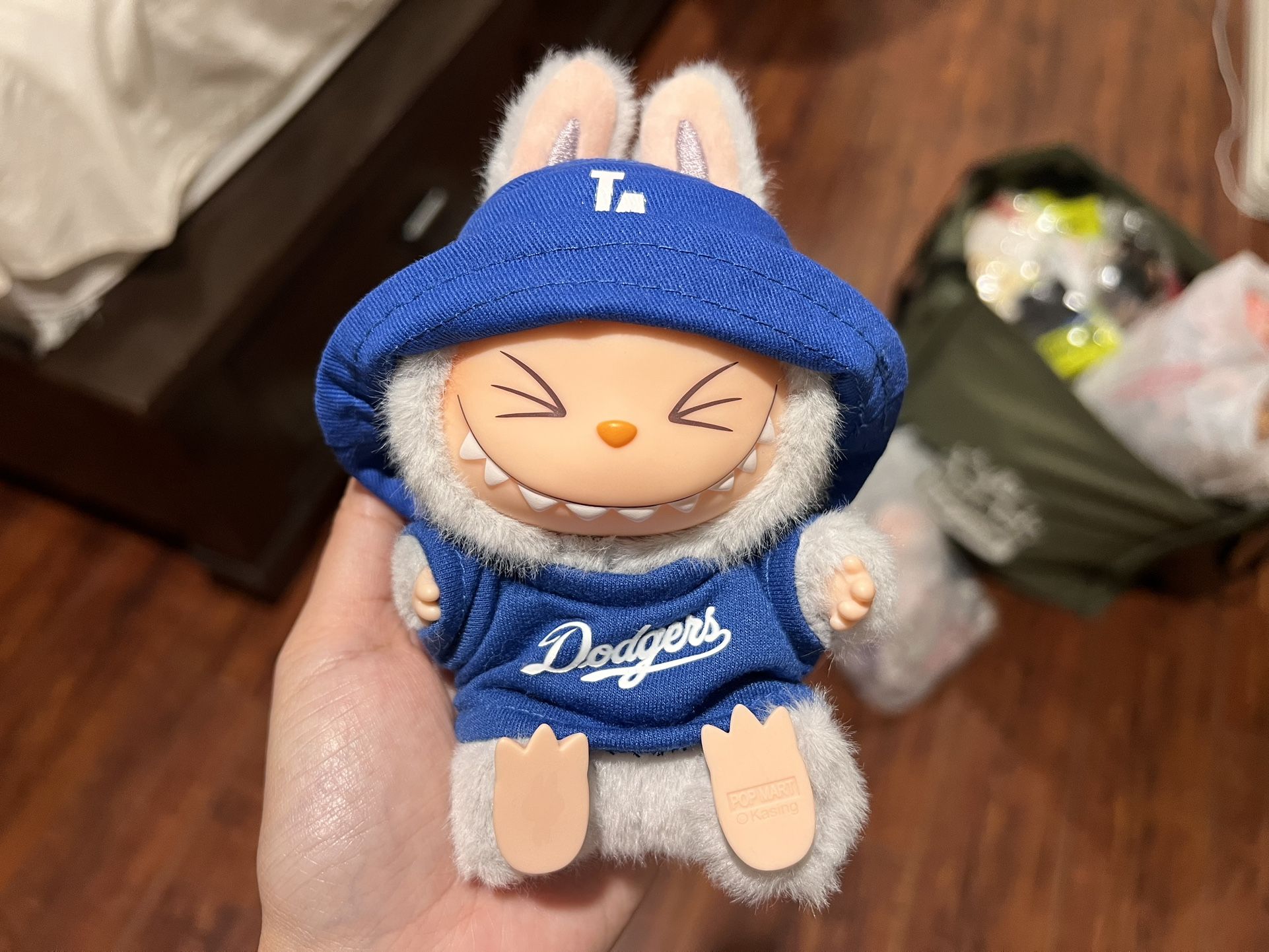 Authentic Labubu Gen2 Plush Doll with Blue Outfit Full Set