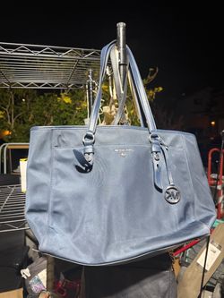 Michael Kors Blue Nylon Tote Bag