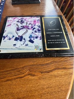 Randall Cunningham NFL Plaque with Photograph