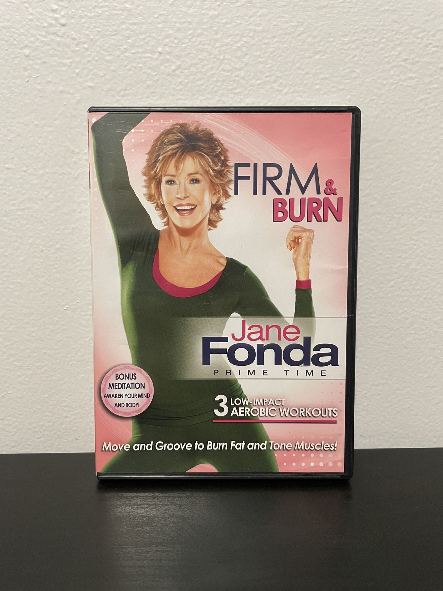Jane Fonda Prime Time Firm & Burn DVD Workouts Bonus Meditation 2011