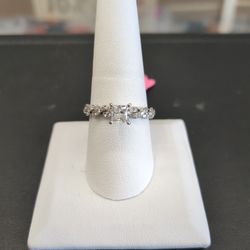 14k White Gold Diamond Ring 2.7 Grams Size 9 Layway Available 10% Down If You Interested Please Make Sure You Ask For Maribel Thank You 