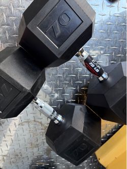 70.lbs x 2 dumbbell set NEW