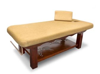 Wooden frame massage table-Open to a trade