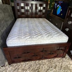 Queen Bed Frame And Mattress 