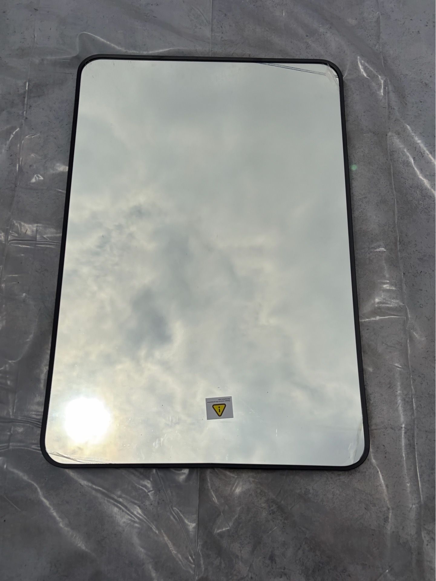24 inch black mirror