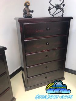 Cherry five drawer pinewood cajonera Comoda de Pino Nuevo new