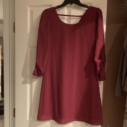 Women Burgundy Dress (fits XS)