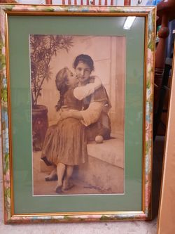 "A Little Coaxing" framed art print 100% FOR CHARITY!