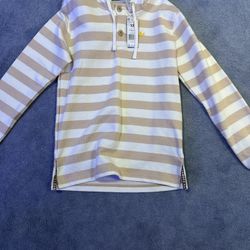 Stripped Adidas hoodie buttoned