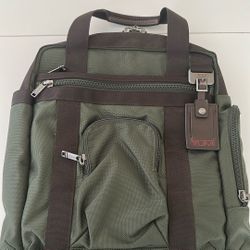 TUMI 2-Way Green Backpack Daypack