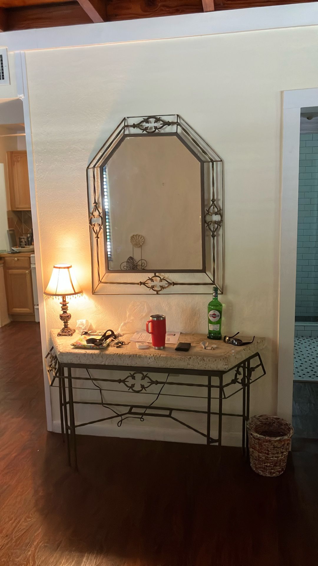 Credenza And Mirror
