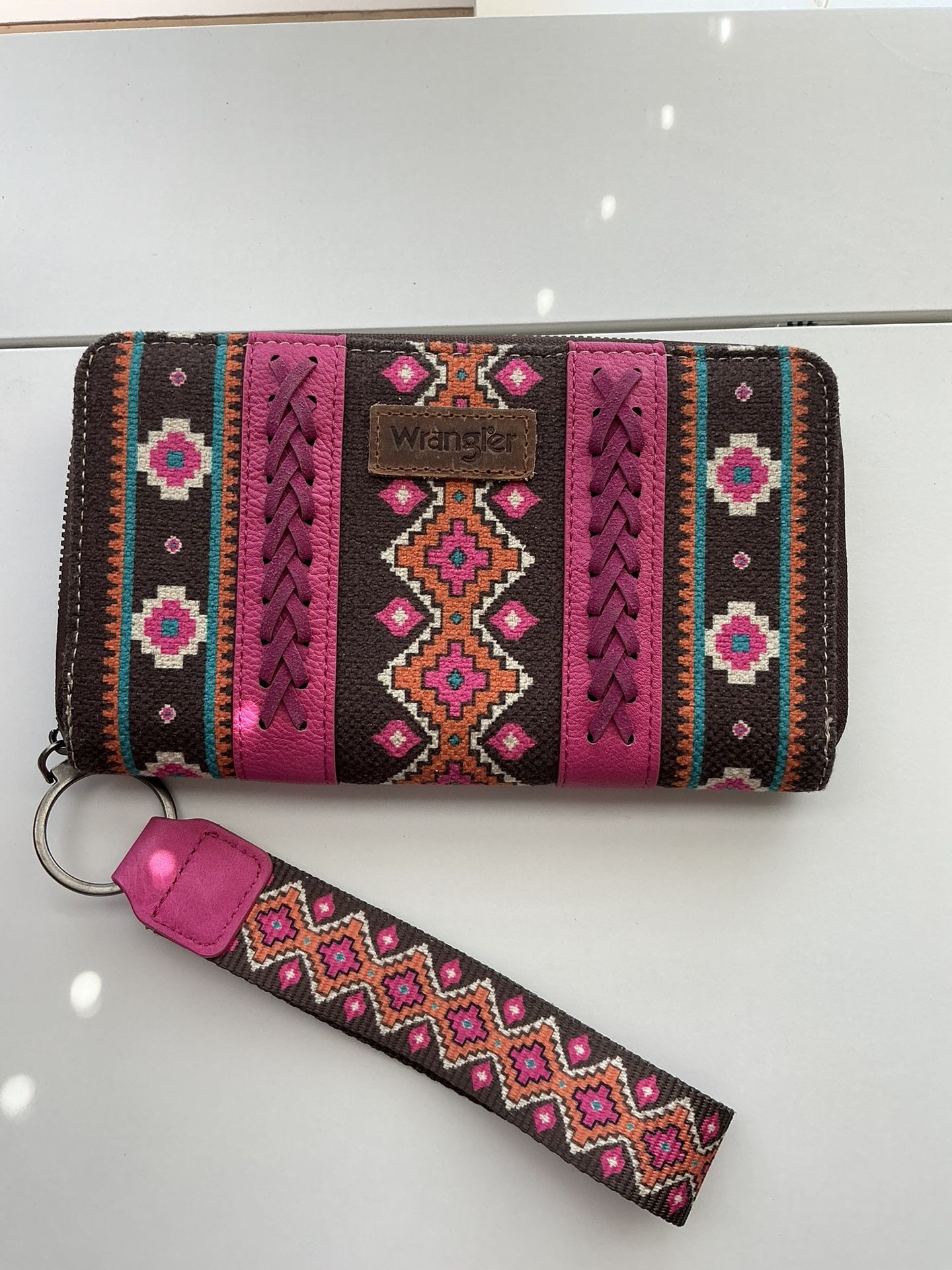 Wrangler Pink and Brown Women's Wallet
