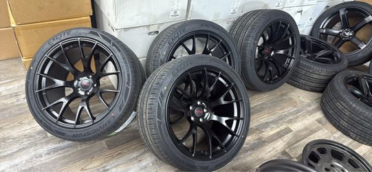 20x11 HELLCAT CHARGER CHALLENGER WIDE BODY SRT DEMON RED EYE SCAT PACK WHEELS + 315-35-20 (4) NEW