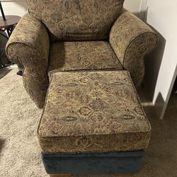 Chair And ottomon