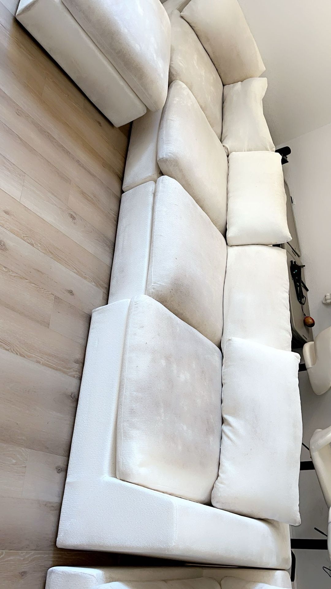 U Shape Cloud Modular Couches, 6-Seats Convertible Sectional Sofa Couch, Couch Cushion Covers Removable with Chaise Ottomans for Living R