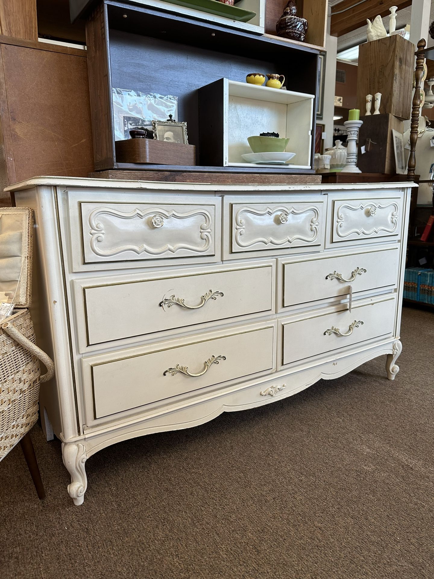 French Provincial 7 Drawer Dresser