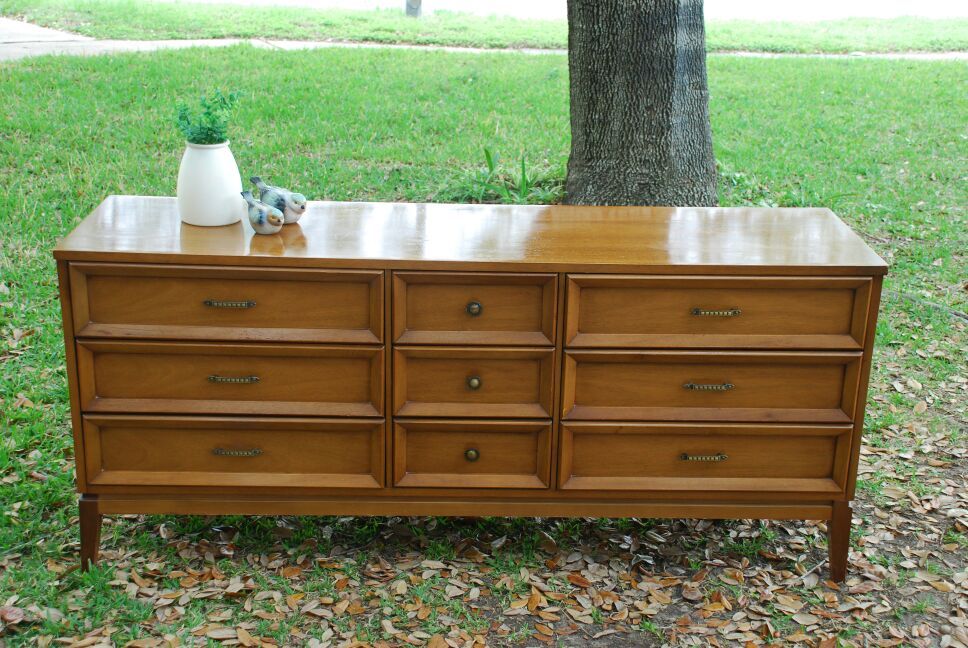 Dixie brand mid century modern dresser MCM