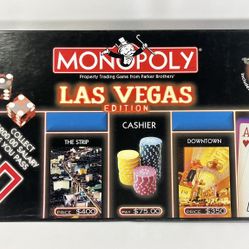Monopoly Las Vegas Edition 100% Complete Parker Brothers Board Game