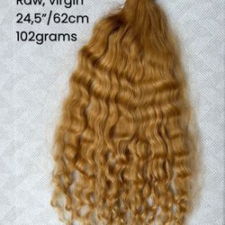 Exclusive baby Slavic virgin hair. Hair extensions. 24,5” 102grams.