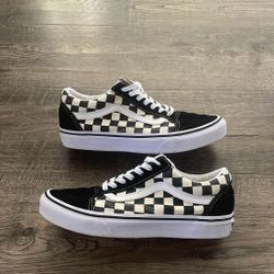 Vans Old Skool Checkerboard Shoes 