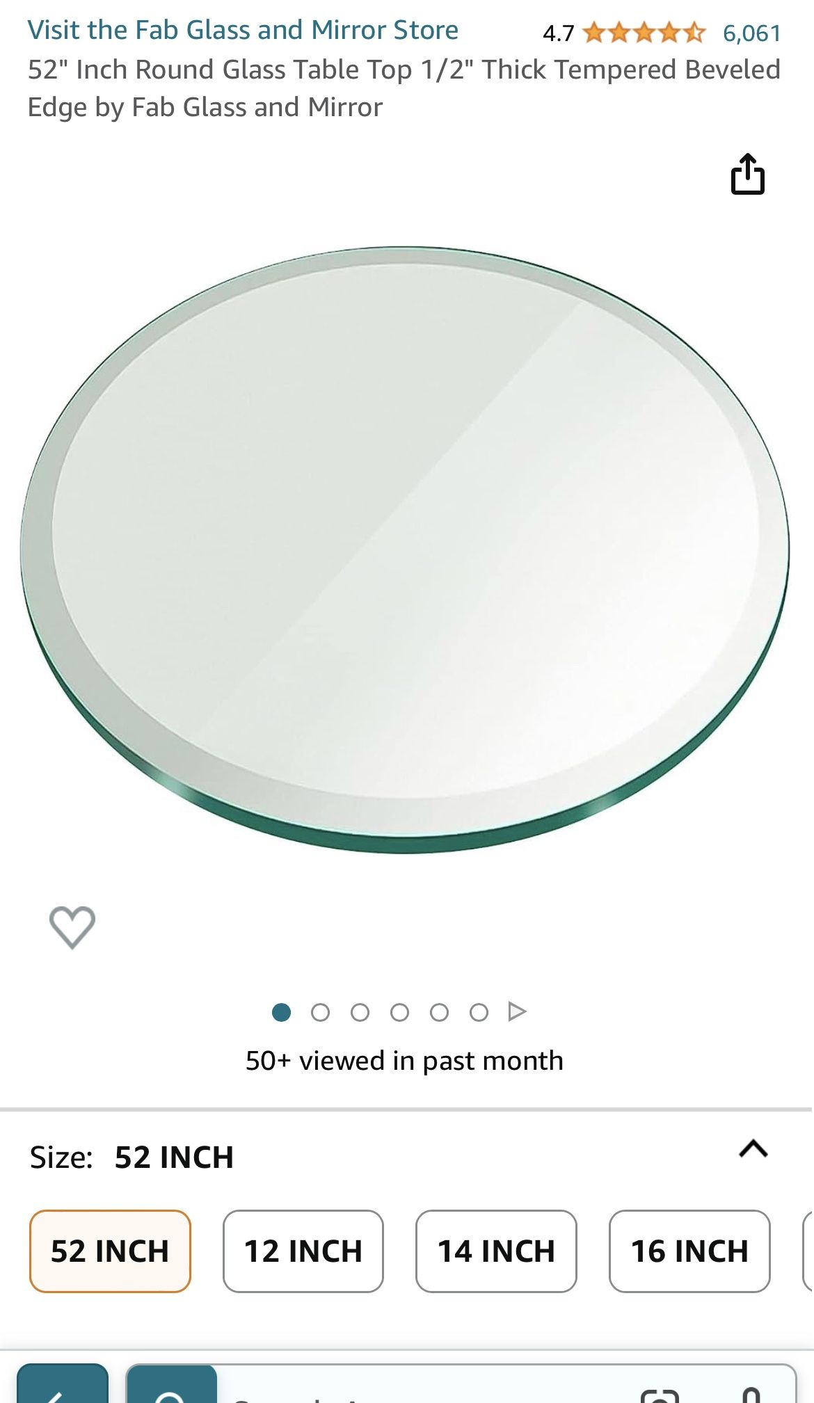 Fab glass and mirror round glass table top thick tempered beveled edge by fab outlet glass and