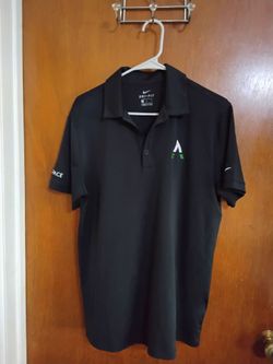 Nike Dri-FIT Black Polo Shirt.  Medium