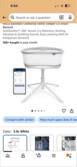HALO BassiNest Connected Swivel Sleeper 3.0 Smart Bassinet