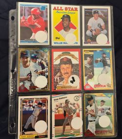 200+ Vintage Baseball Card Lot – 23 Sleeves 1980s–90s Rookies & Stars
