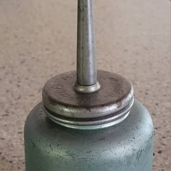 Vintage Eagle Thumb Oil Can, Made In USA 