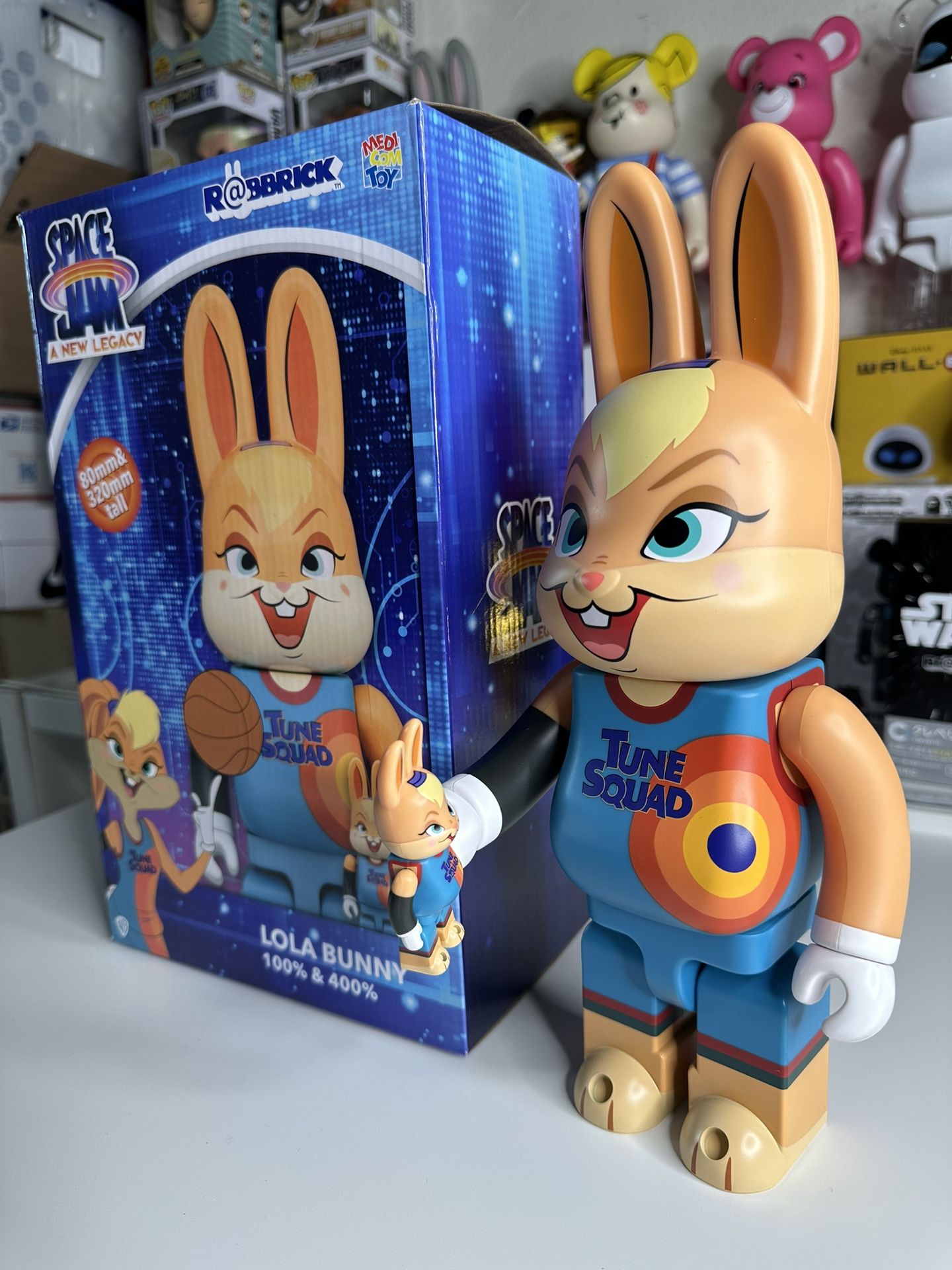 Space Jam Lola Bunny Bearbrick 400% & 100% 2 Pack Medicom