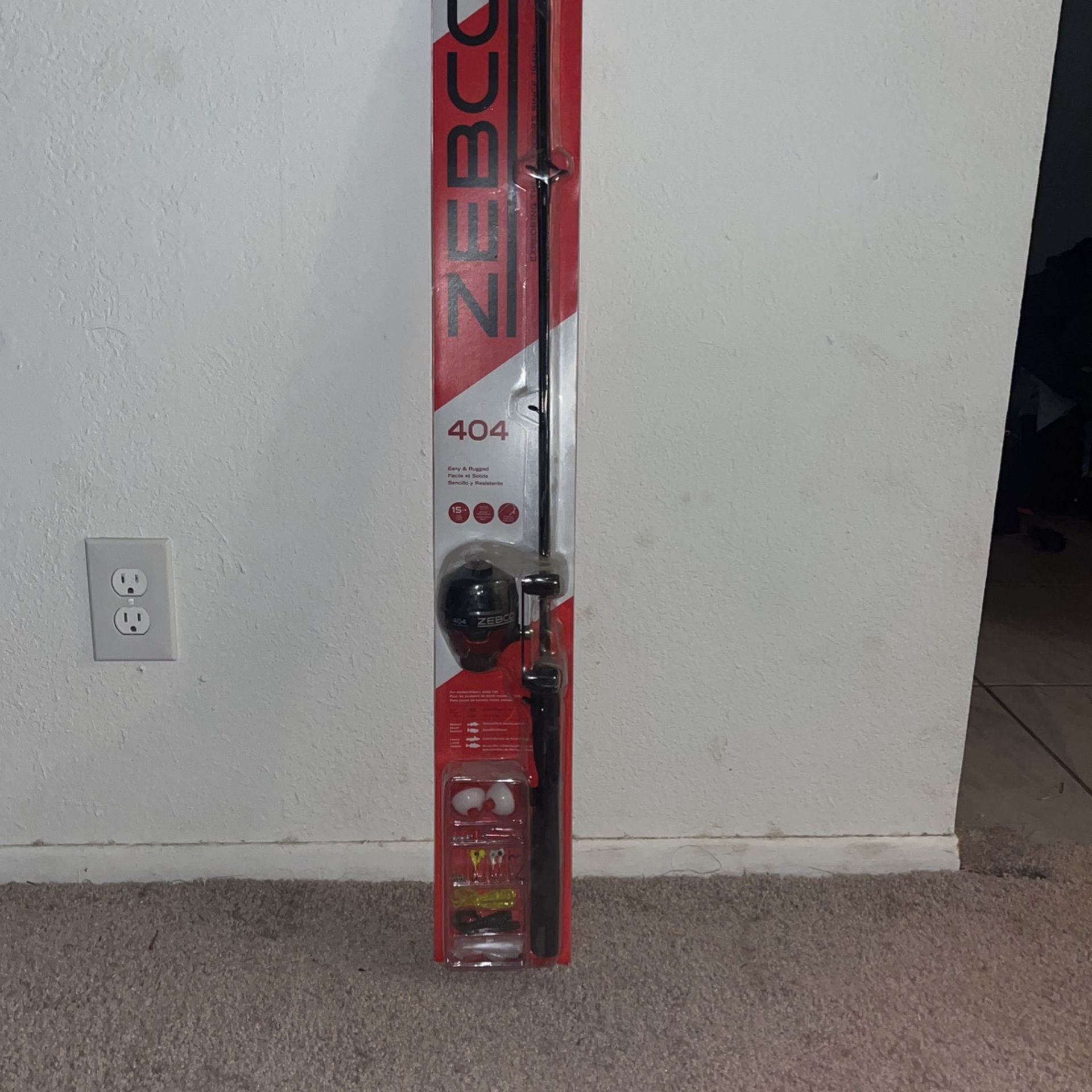 Brand New Unopened Zeboc Fishing Rod With Bait And Lures