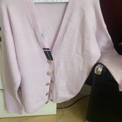 BEAUTIFUL CARDIGAN WITH BLING LOL BUTTONS NEW  