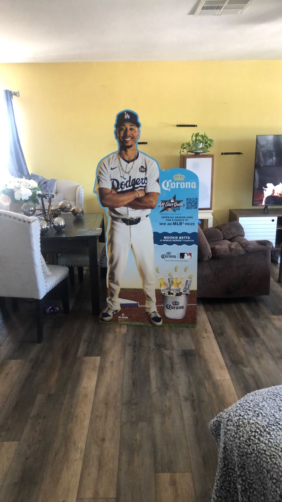 Mookie Betts Life-size Dodgers Cardboard Statue