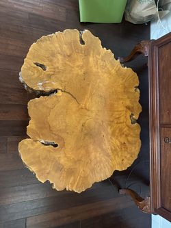 Vintage Burl Wood Coffee Table