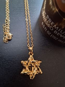Star of David Hebrew Jewish Necklace