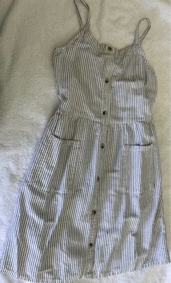 Old Navy Girls Striped Button-Front Sundress – Size L (10–12)