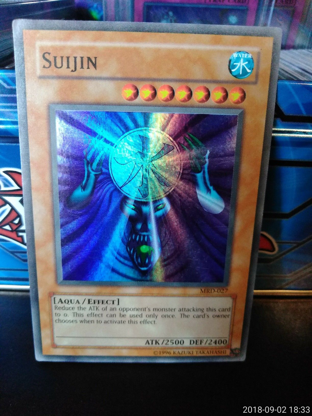 YUGIOH SUIJIN SUPER RARE METAL RAIDERS OLD SCHOOL HOLO LIGHT PLAY!!!