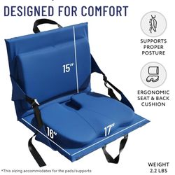 ERGO BLEACHER BUDDY CUSHIONED SEAT