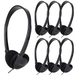 30-Pack Student Headphones Wired On Ear 3.5mm Classroom Set