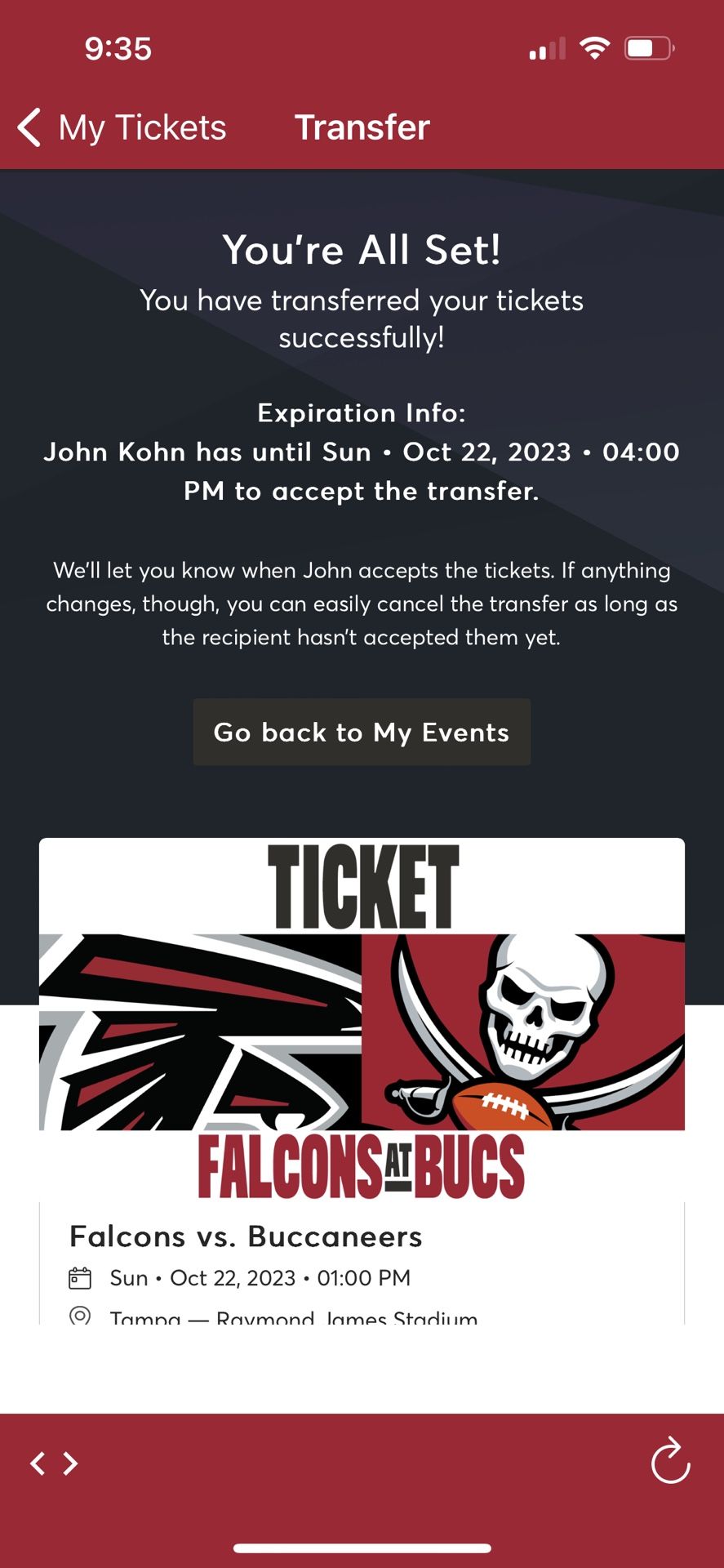 PARKING Tampa Bay Vs Atlanta Falcons