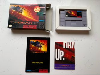 Top Gear 2 Super Nintendo SNES CIB In Original Box