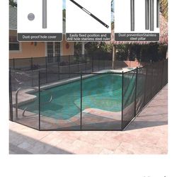 4x24 Pool Fence With Hardware For In-ground Pool