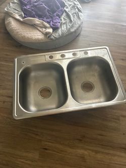 Stainless Steel Double Basin Drop-In Kitchen Sink