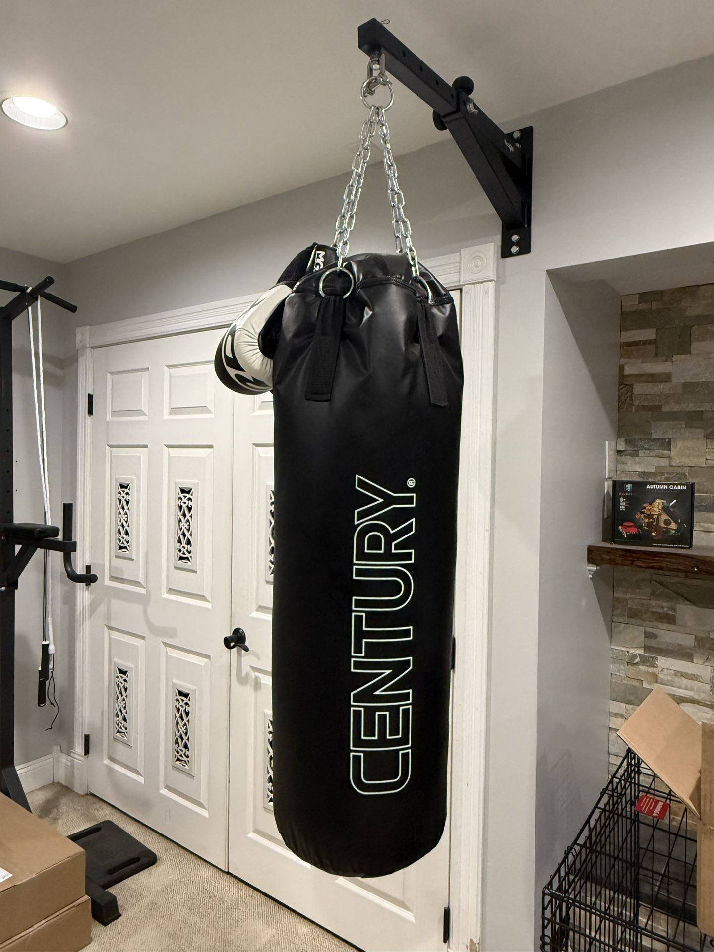 100lbs Punching bag With Gloves