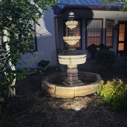 cantera Stone Fountain 10 Feet Tall 