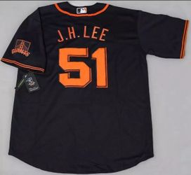 Giants Black JH Lee Jersey Jung Hoo