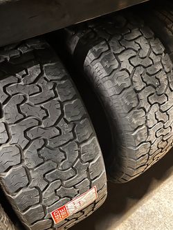 2 USED AMP AT LT 331250R20 or 305/55/2010 ply tires for $160 installed and balance. 30555R20 are equivalent to 33 12.50 20 33 x 12.50 R 20 33x12.50R2