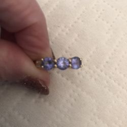 Yellow Gold Tanzanite Ring