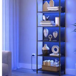 6-Tier LED Bookshelf